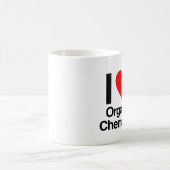 私は化学が大好オーガニックきだ コーヒーマグカップ (中央)