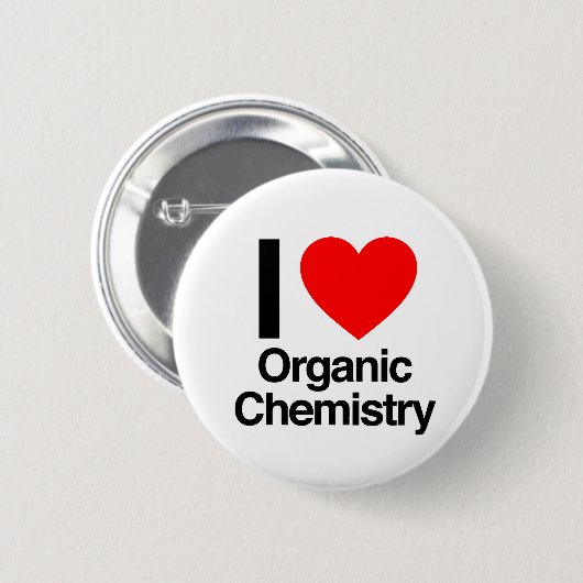 私は化学が大好オーガニックきだ 缶バッジ (正面&裏面)