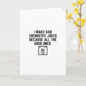 私は化学の悪い冗談を言う カード (黄色い花)