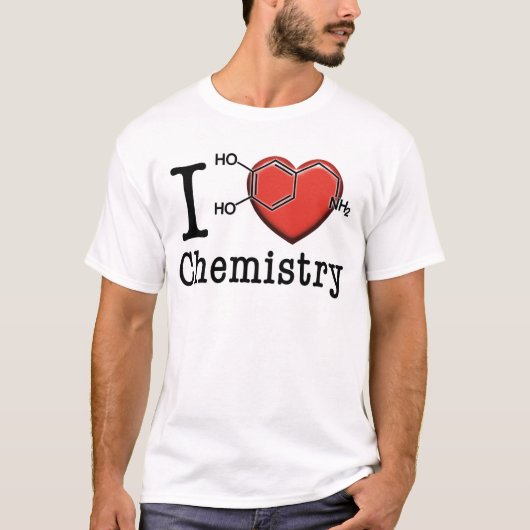 私は化学を愛します Tシャツ (正面)