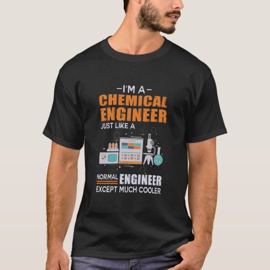 私は化学エンジニアです Tシャツ (正面)