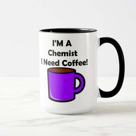 私は化学者、私必要としますコーヒーをです! マグカップ (右)