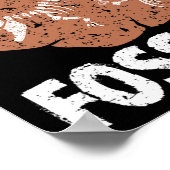 私は化石を掘る古生物学の衣装の地質の古語 ポスター (角)