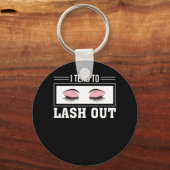 私は化粧まねをする恋人をラッシュアウトする傾向がある キーホルダー (正面)