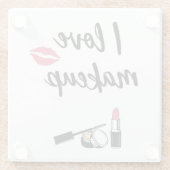 私は化粧を愛します ガラスコースター (裏面)