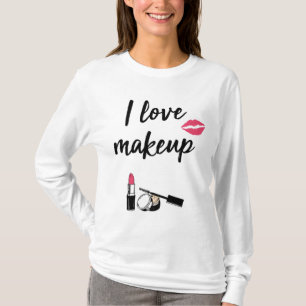 私は化粧を愛します Tシャツ