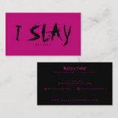 私は化粧ARTIST/HAIRのスタイリストの名刺を殺害します 名刺 (正面/裏面)