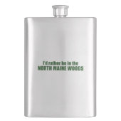 私は北メインの森の中にいるほうがいい フラスク (正面)