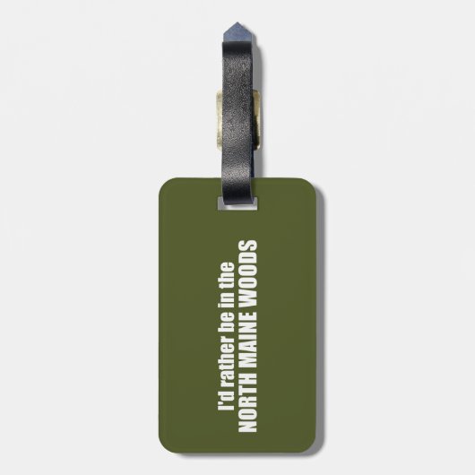 私は北メインの森の中にいるほうがいい ラゲッジタグ (裏面縦)