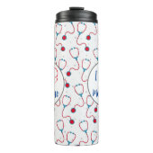 「私は医学が大好き」聴診器の医師の贈り物 タンブラー (正面)