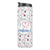 「私は医学が大好き」聴診器の医師の贈り物 タンブラー (回転右)