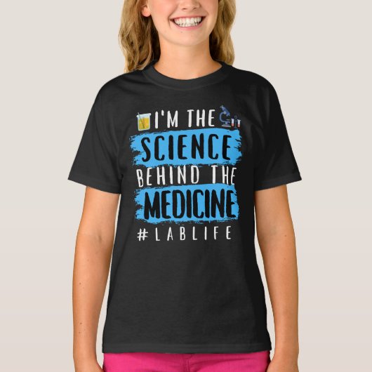 私は医学の背後にある科学#LABLIFE Tシャツ (正面)