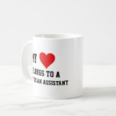 私は医師助手に所属している コーヒーマグカップ (正面左)