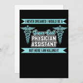 私は医師助手PA医学生になります 招待状 (正面/裏面)