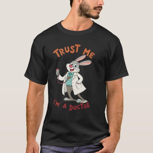 私は医者ですから信じてください Tシャツ (正面)