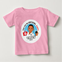 私は医者になりたい – ベビーアスピアTシャツ