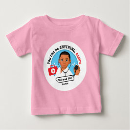私は医者になりたい – ベビーアスピアTシャツ ベビーTシャツ