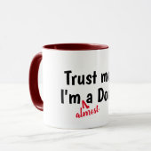 私は医者のパンプンコーヒーでおもしろいす マグカップ (正面左)