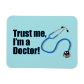 私は医者の引用文だおもしろい マグネット (横)