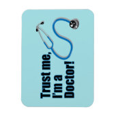 私は医者の引用文だおもしろい マグネット (縦)