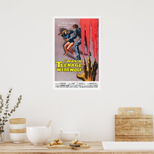 私は十代の人間オオカミだった ポスター (キッチン)