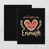 私は十分である エンクロージャーカード (正面/裏面)