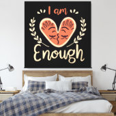 私は十分である キャンバスプリント (インサイチュ (寝室))