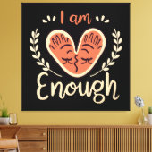 私は十分である キャンバスプリント (インサイチュ (リビング))