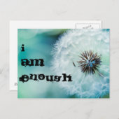 私は十分である ポストカード (正面/裏面)