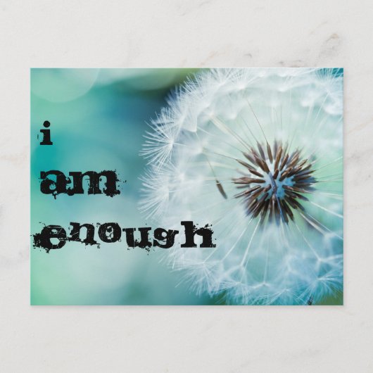 私は十分である ポストカード (正面)