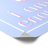 私は十分である、自己愛の引用文 ポスター (角)