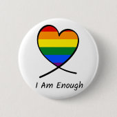 私は十分です 缶バッジ (正面)