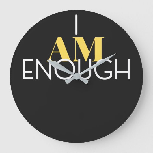 私は十分なアクリルの壁時計 ラージ壁時計 (正面)