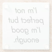 私は十分なガラスのコースターだ ガラスコースター (裏面)