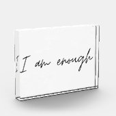 私は十分なシンプル引用文 フォトブロック (左)