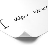 私は十分なシンプル引用文 ポスター (角)