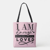 私は十分なバッグ トートバッグ (裏面)