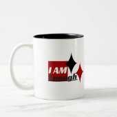 私は十分な二音象のマグカップ ツートーンマグカップ (左)