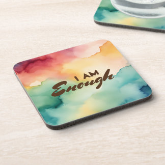 私は十分な前向き肯定水の色 コースター
