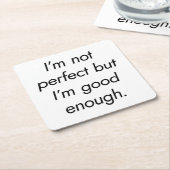 私は十分な紙コースター スクエアペーパーコースター (アングル)