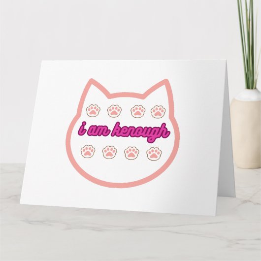 私は十分なtシャーt猫だ カード (正面)