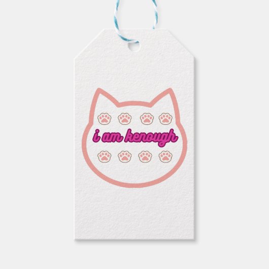 私は十分なtシャーt猫だ ギフトタグ (正面)