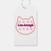 私は十分なtシャーt猫だ ギフトタグ (裏面)