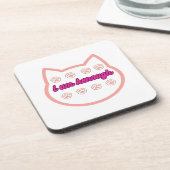 私は十分なtシャーt猫だ コースター (左側)