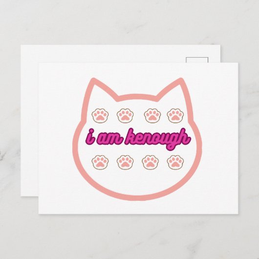 私は十分なtシャーt猫だ シーズンポストカード (正面/裏面)