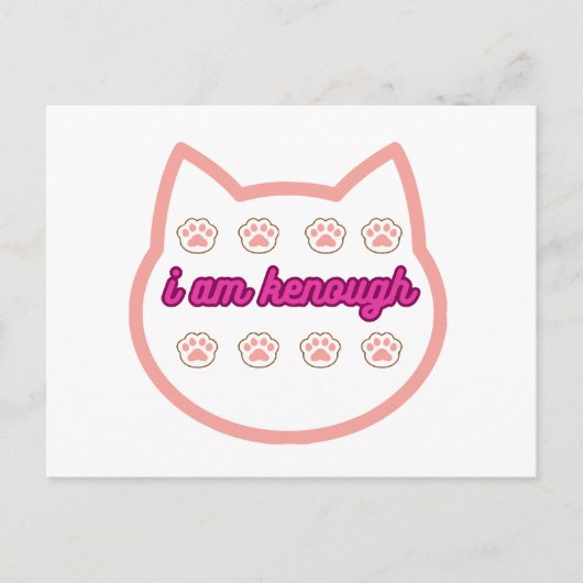 私は十分なtシャーt猫だ シーズンポストカード (正面)