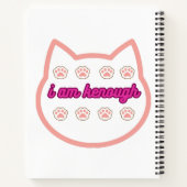 私は十分なtシャーt猫だ ノートブック (裏面)