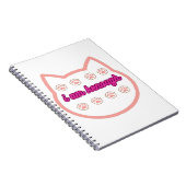 私は十分なtシャーt猫だ ノートブック (右側)