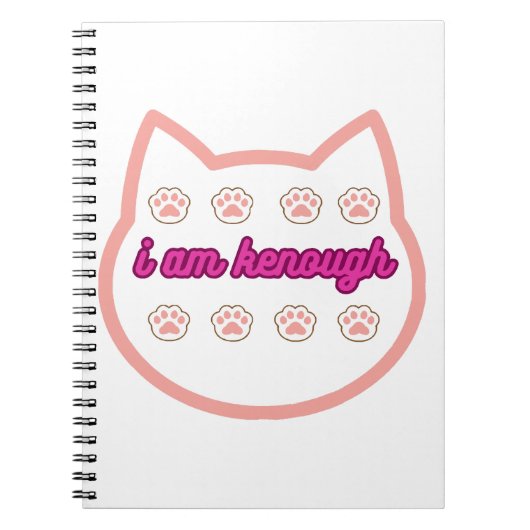 私は十分なtシャーt猫だ ノートブック (正面)