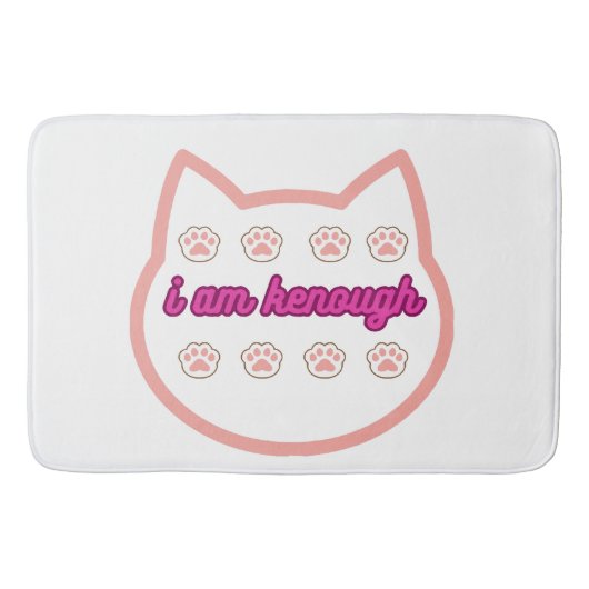 私は十分なtシャーt猫だ バスマット (正面)